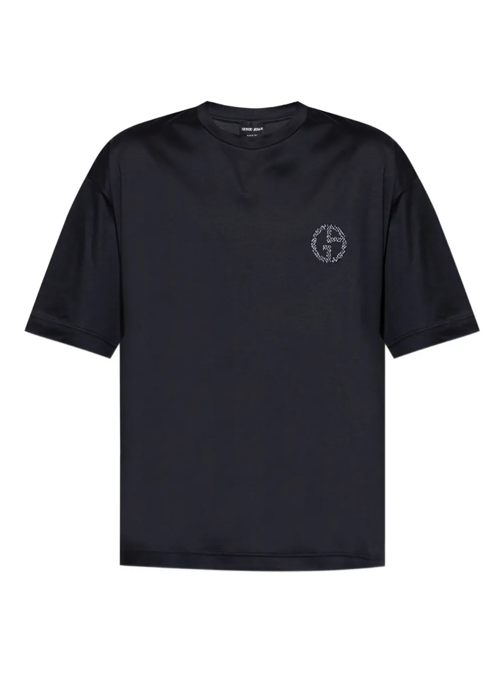 Giorgio Armani playera con logo bordado | negro | Image 1