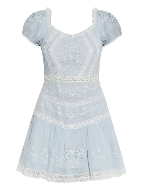 LoveShackFancy Belvine lace mini dress