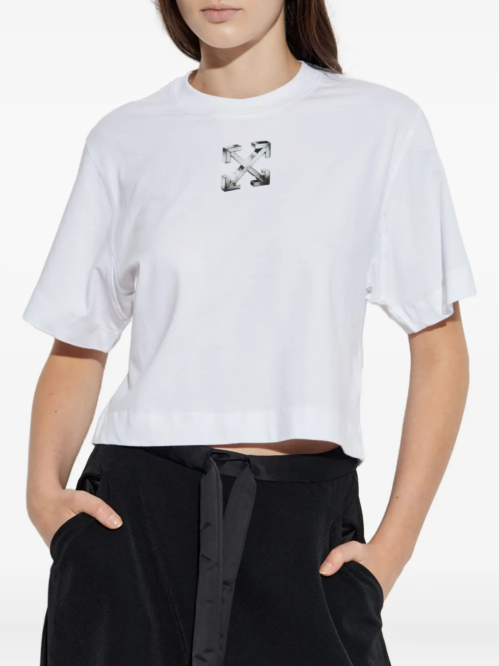 Off-white Short Sleeve T-shirt In White