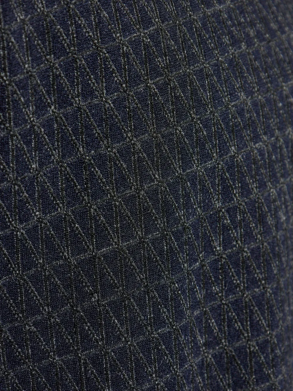 Giorgio Armani T-shirt met jacquard Blauw