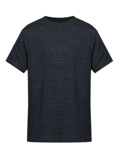 Giorgio Armani patterned-jacquard T-shirt