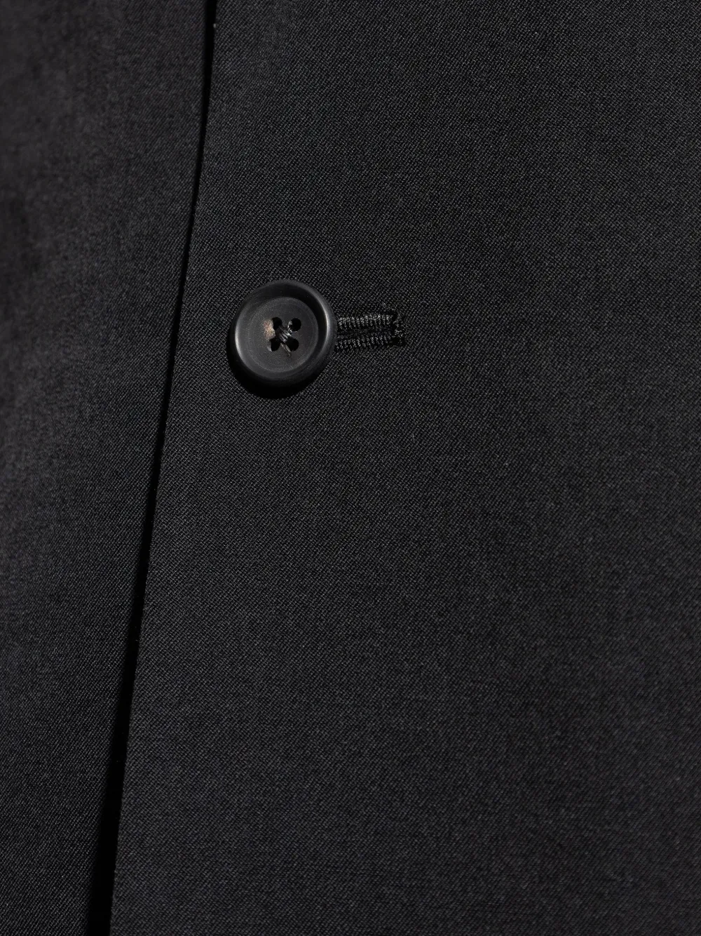 Yohji Yamamoto single-breasted blazer Zwart