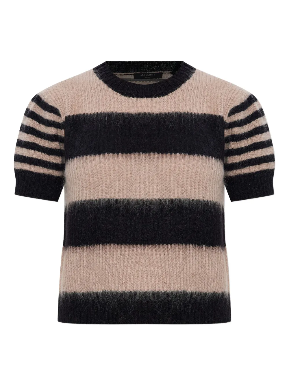 AllSaints Top Clem a righe - Nero