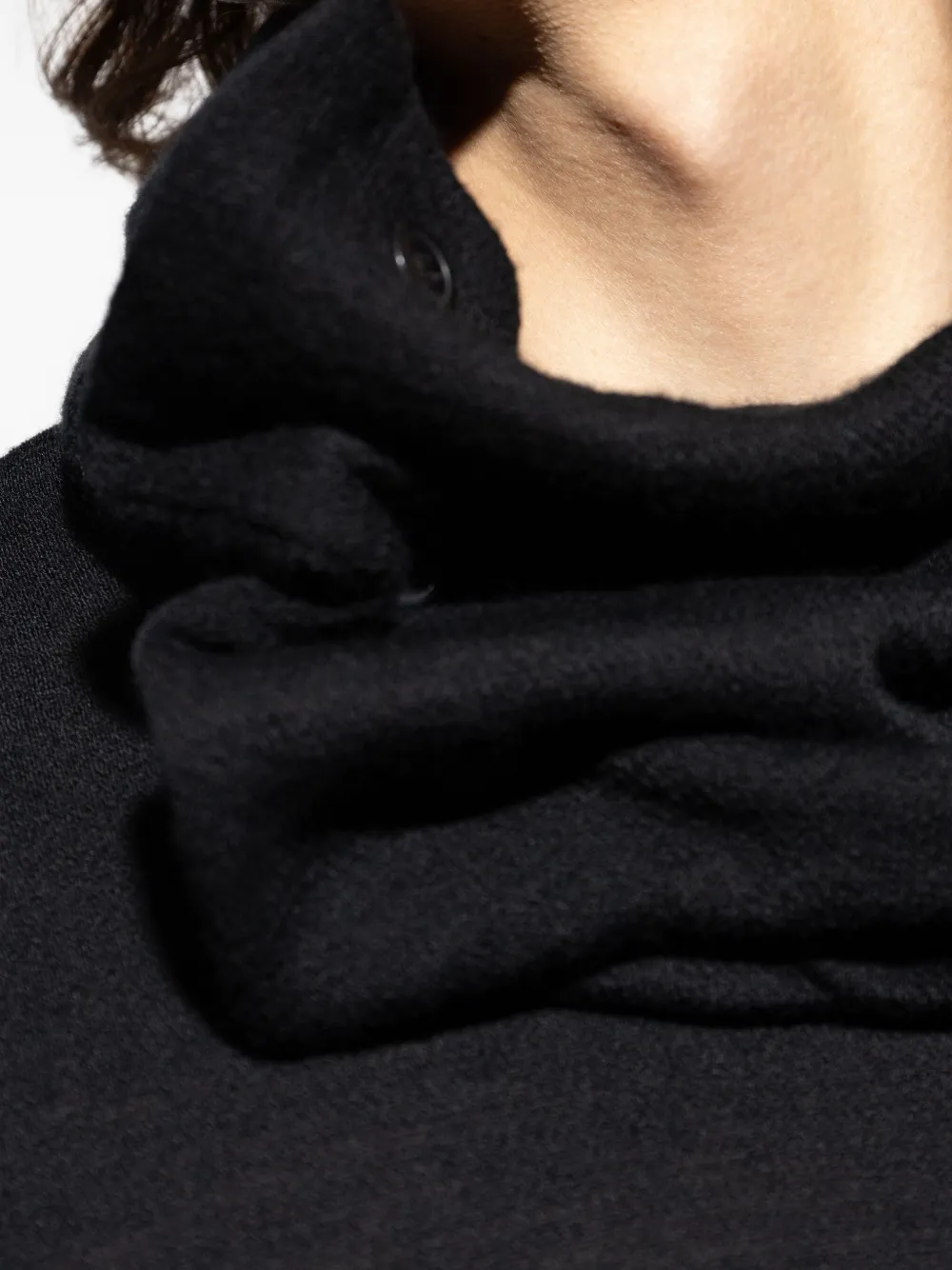 Yohji Yamamoto High-neck Top In Black