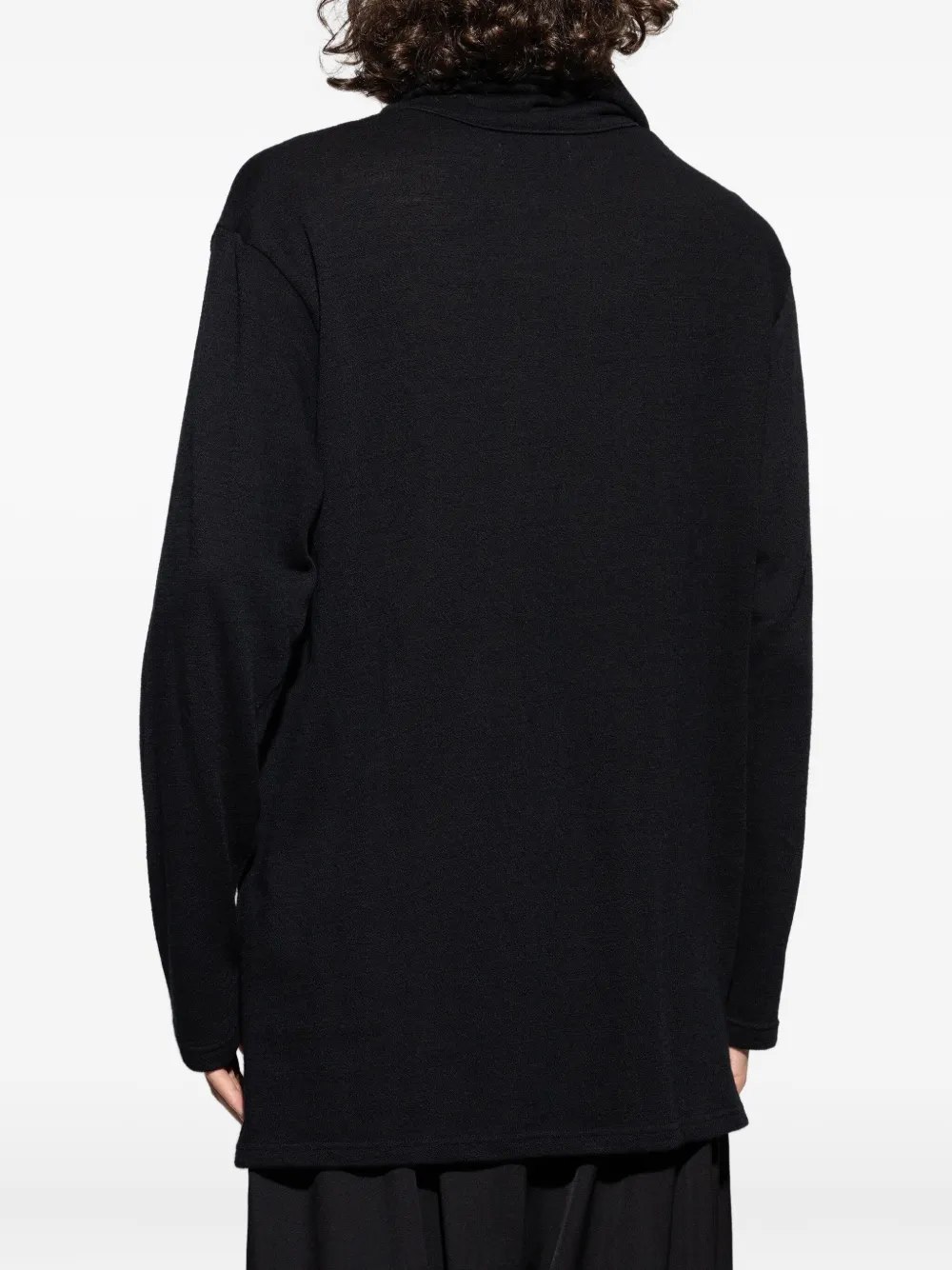 Yohji Yamamoto High-neck Top In Black