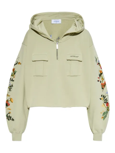 Off-White pocket floral hoodie