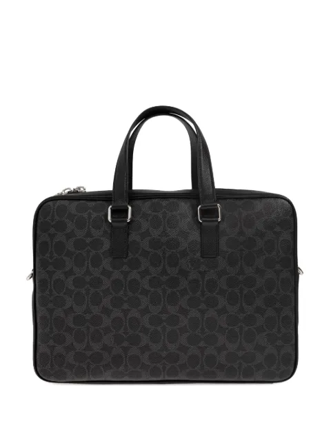 Coach Caden zip patterned briefcase