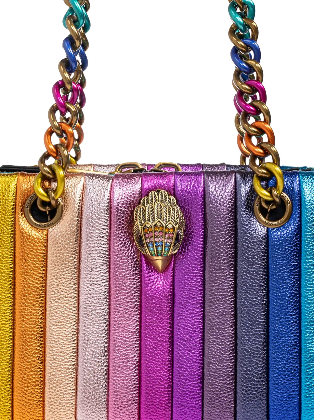 Kurt Geiger London Kensington schoudertas met ketting Blauw