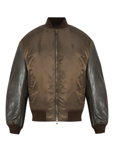 AllSaints Myler leather-sleeves jacket