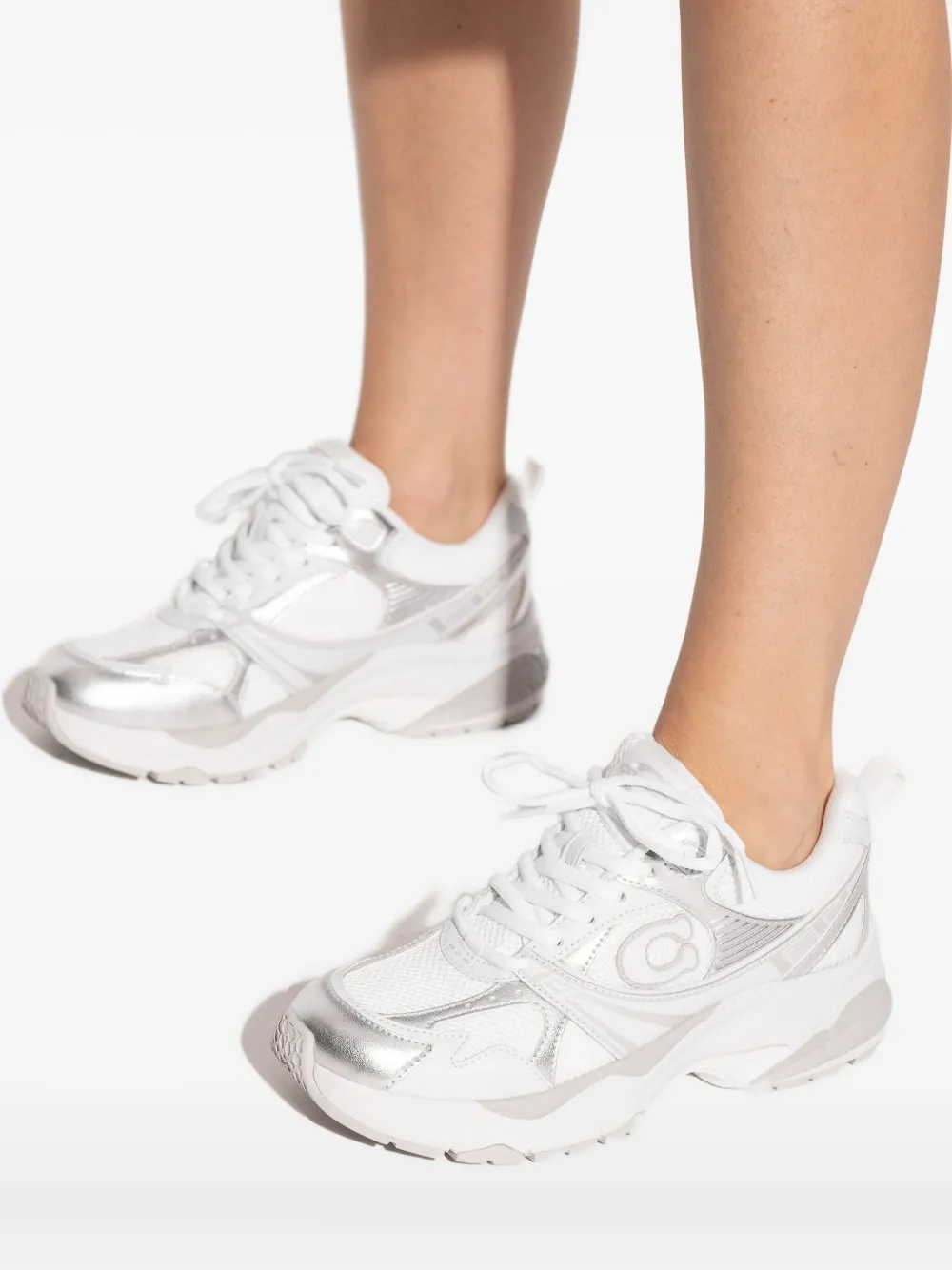 Coach Sneakers met logo-applicatie Wit