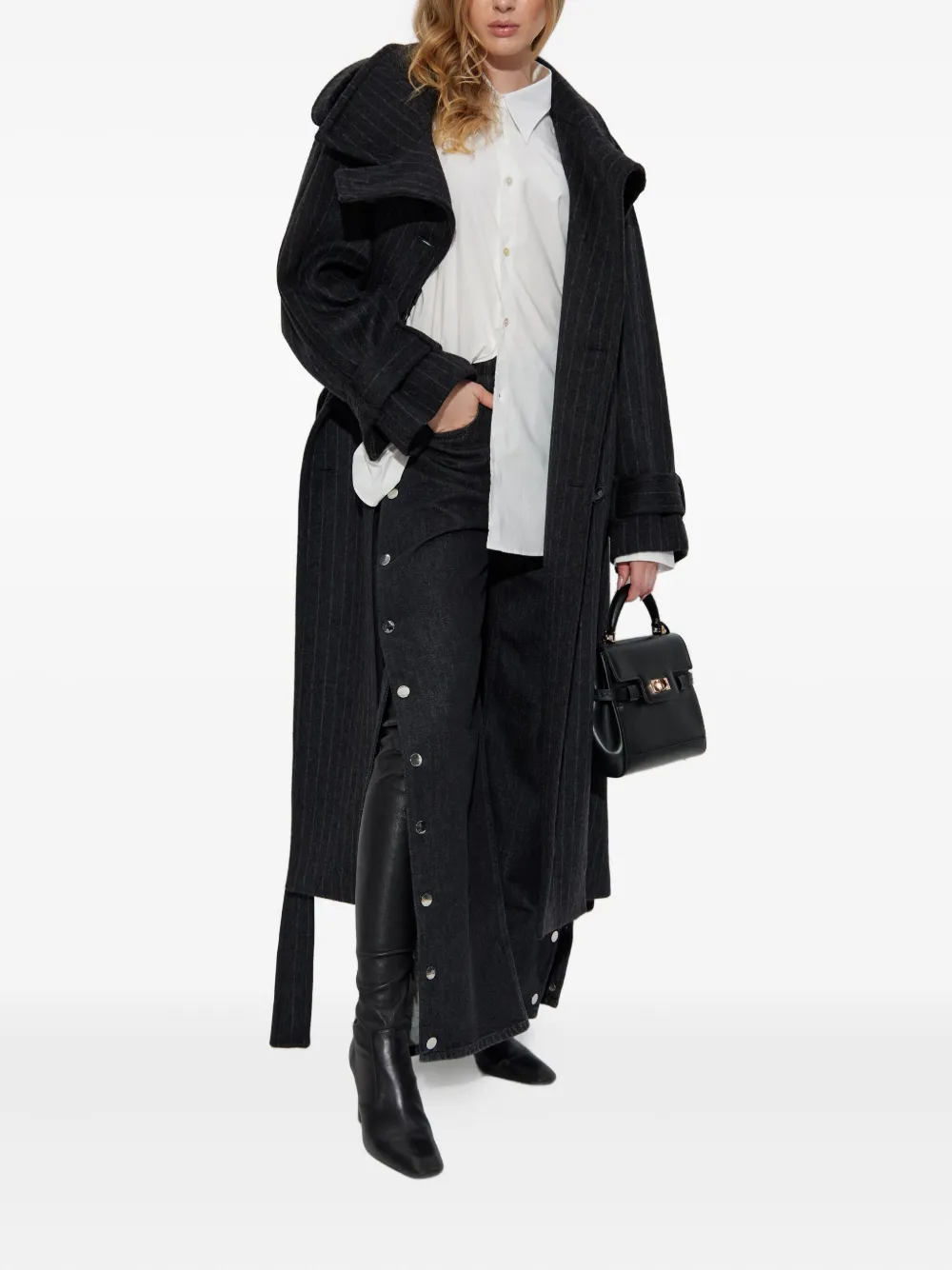 Sportmax veston à fines rayures | Manteaux croisés & cabans | Image 2