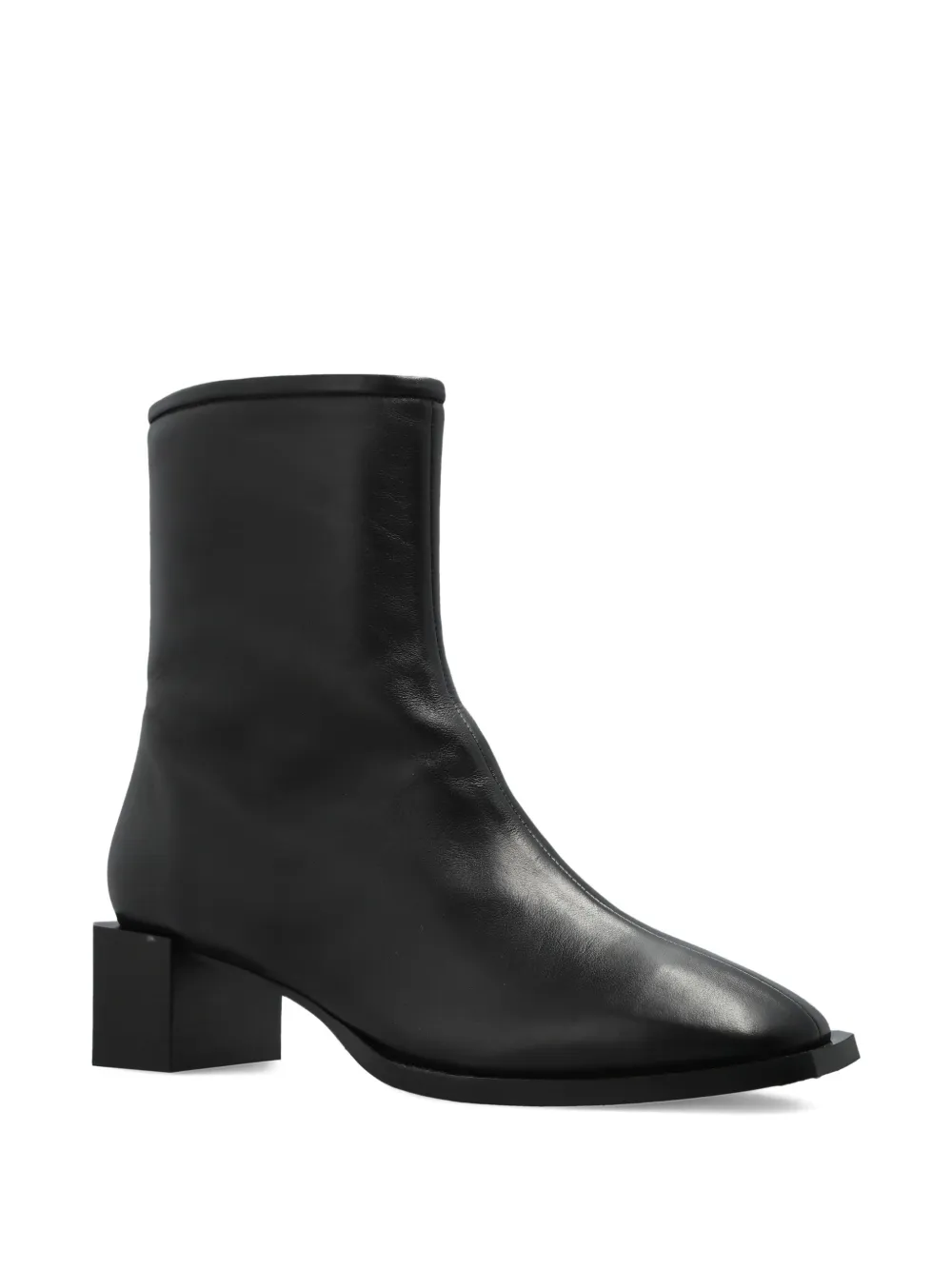 Allsaints Avril Square-heel Boots In Black