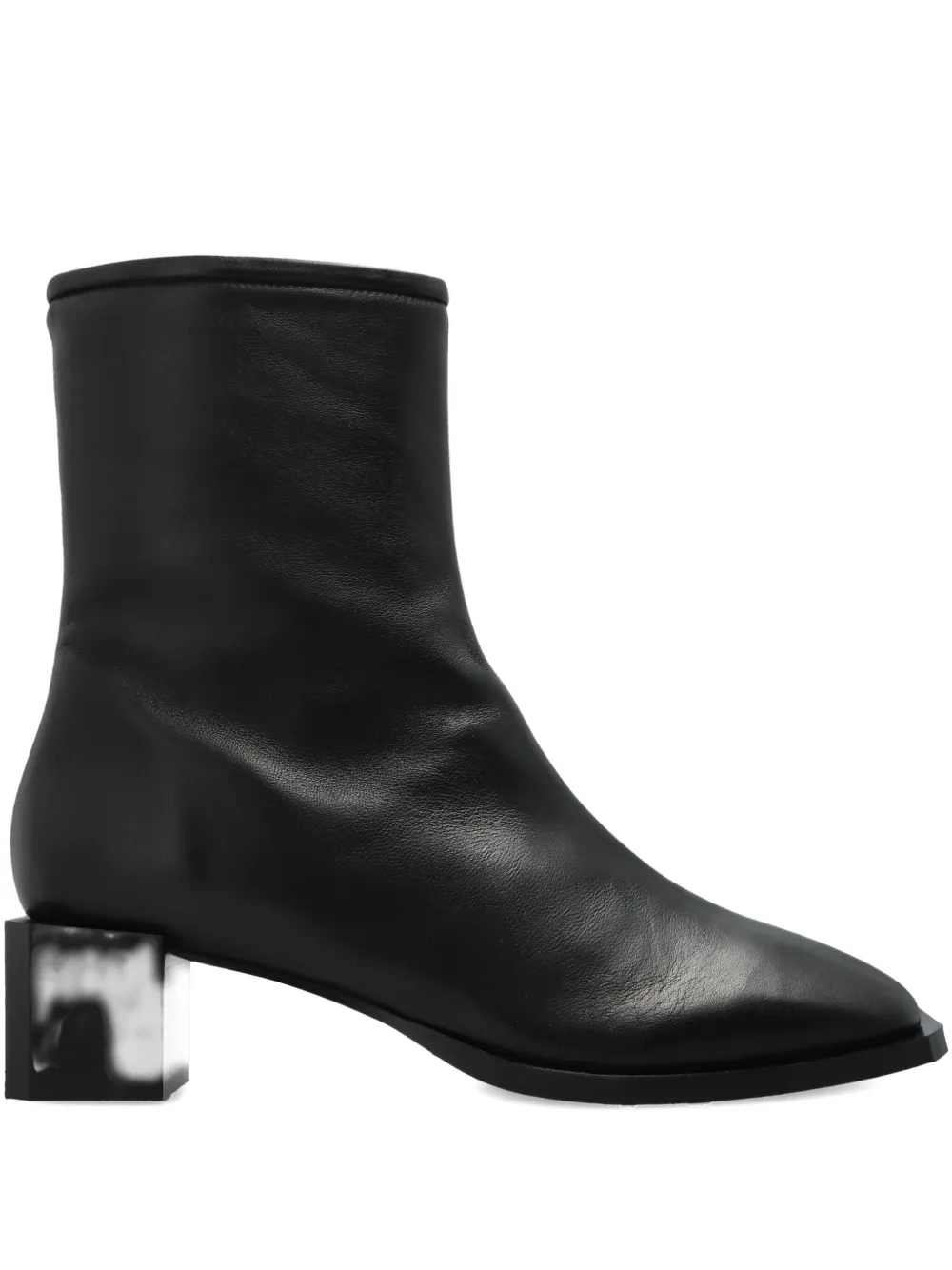 Allsaints Avril Square-heel Boots In Black