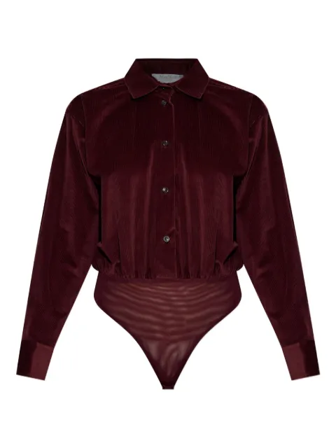 Max Mara velvet buttoned bodysuit