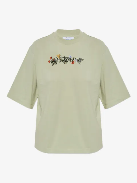 Off-White floral embroidered T-shirt
