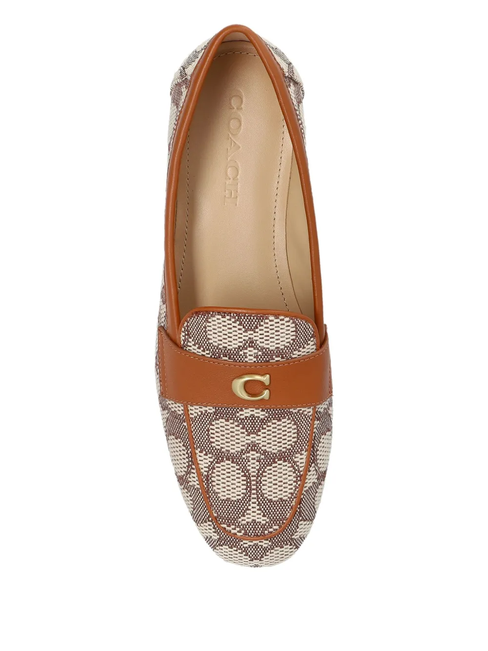 Coach Bewerkte C loafers Bruin