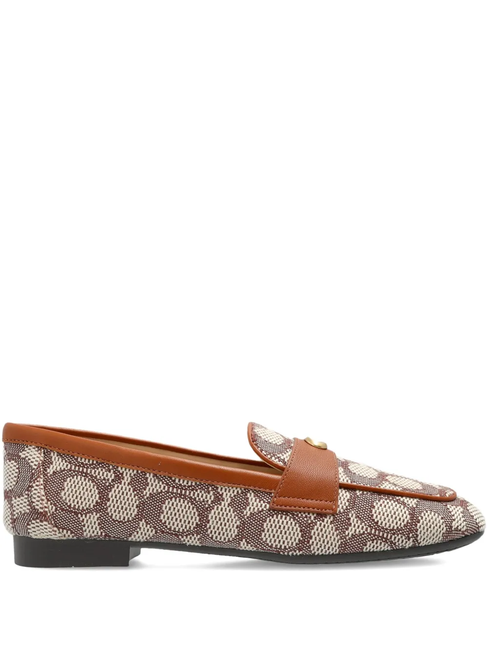 Coach Sculpted C Loafers In Brown