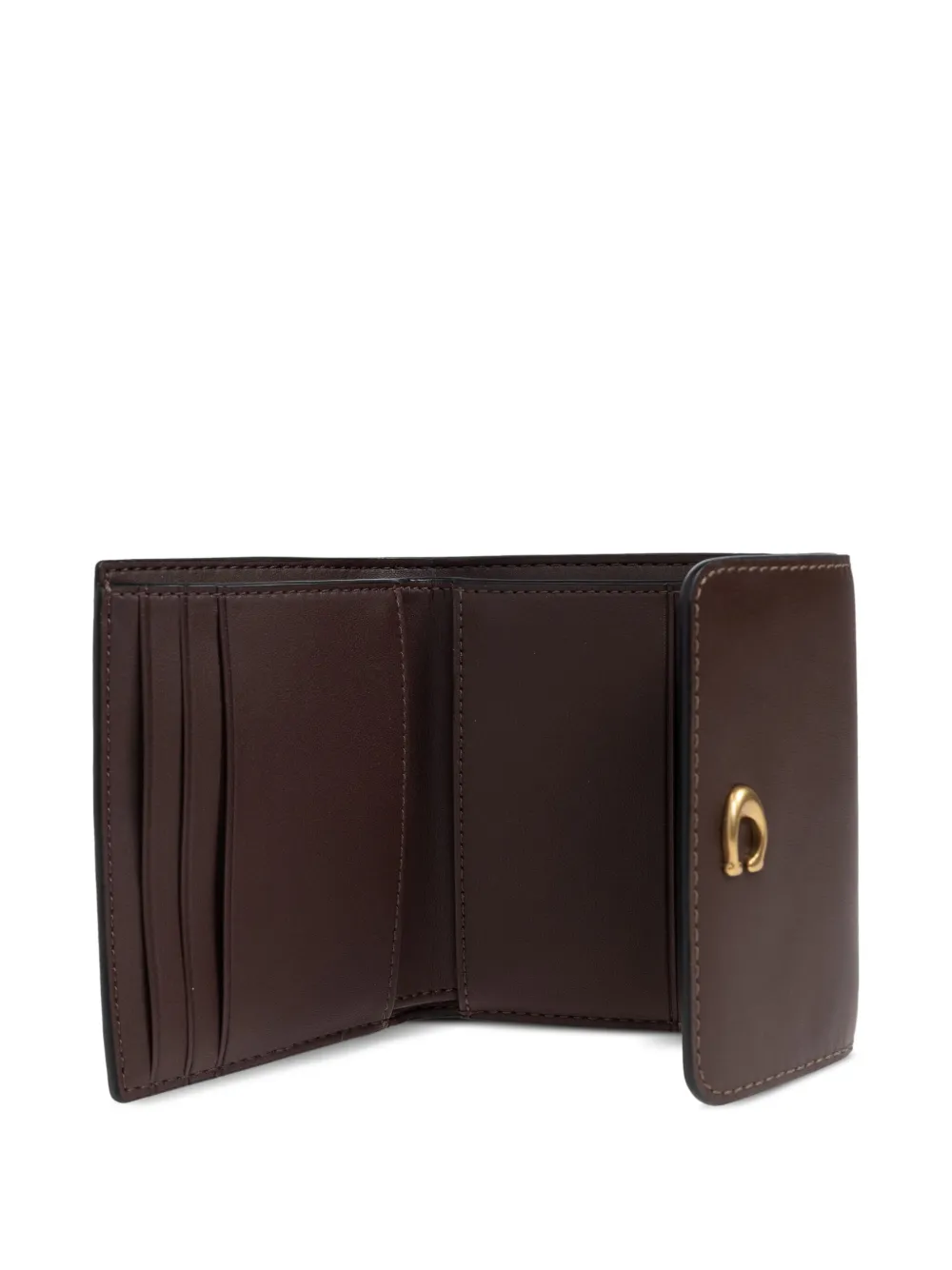 Coach Mila portemonnee met logopatroon Bruin