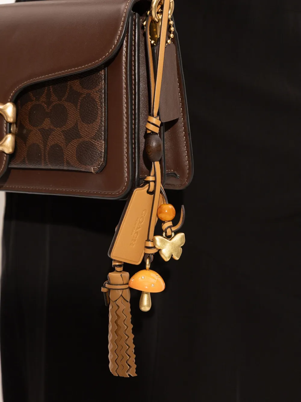 Coach Mushroom Heritage tassenbedel Bruin