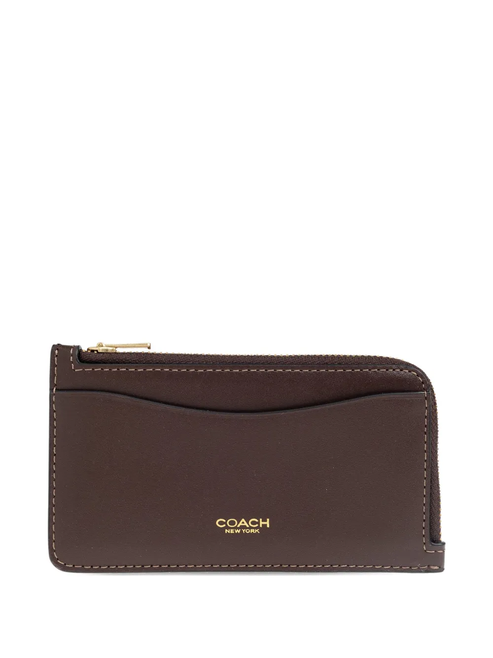 Coach Zip-around Cardholder In Brown