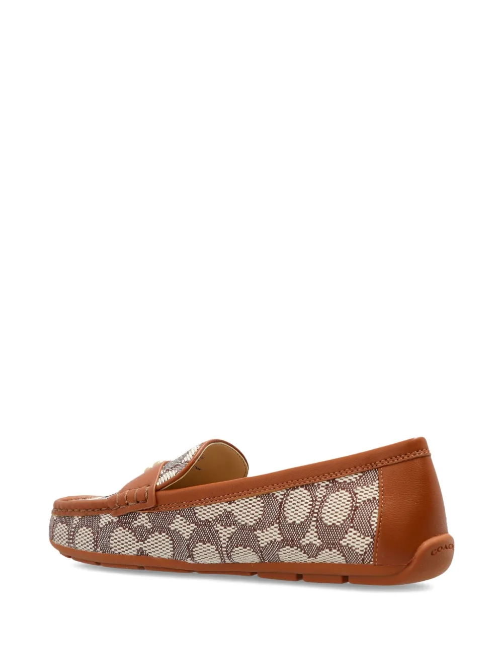 Coach Loafers met logo-jacquard Bruin