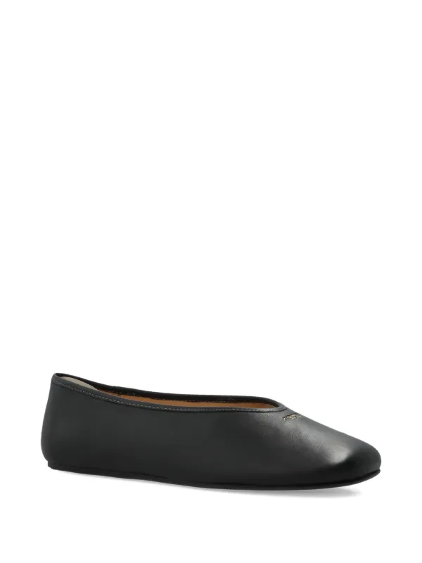 Coach Leather Ballet Flats Black FARFETCH LB