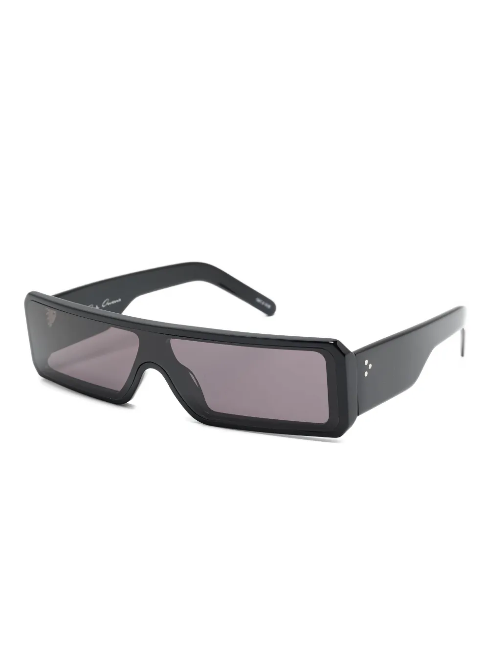 Rick Owens rectangle-frame sunglasses - Zwart