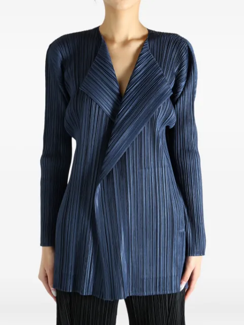 Pleats Please Issey Miyake pleated PP58JA282 coat