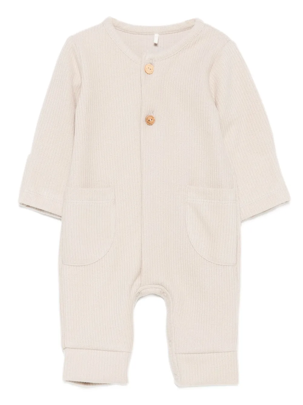 Laranjinha Long-sleeved Romper In Neutral