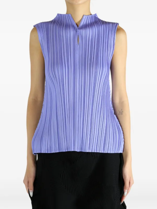 Pleats Please Issey Miyake Pleated PP58JK281 Top | Purple | FARFETCH