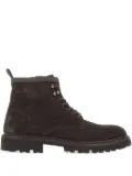 BOSS lace-up leather boots - Brown