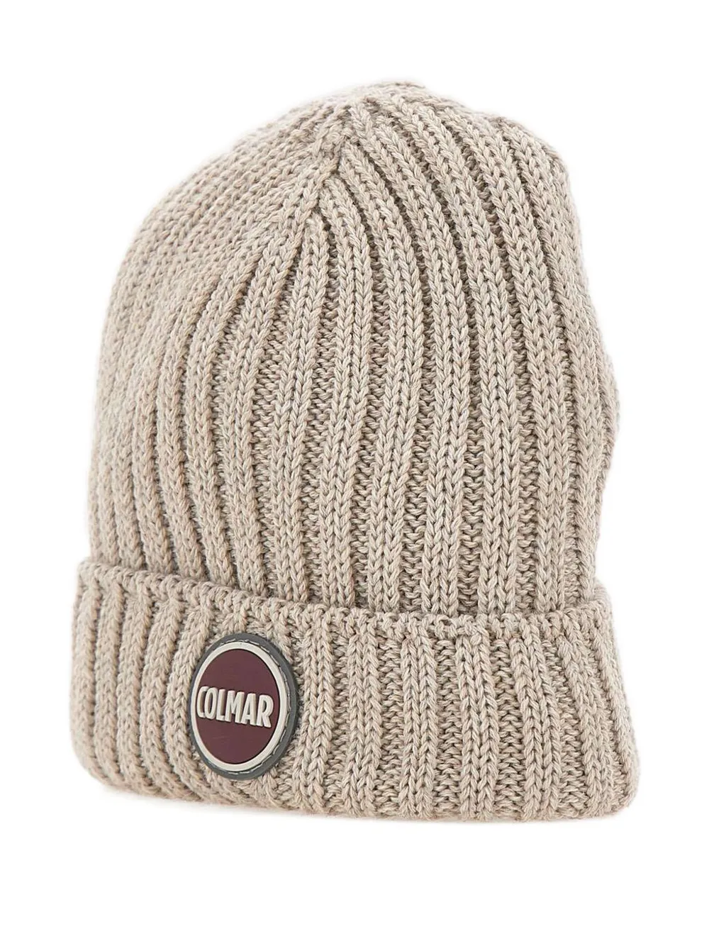 Colmar ribbed logo-patch beanie hat | Grey | Image 1
