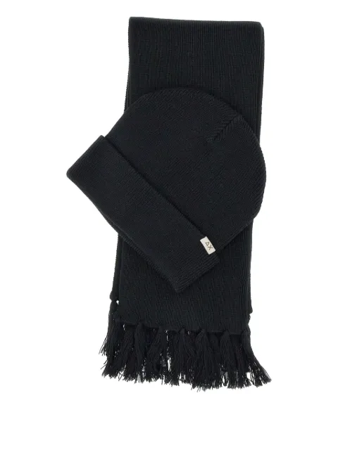Sun68 conjunto de gorro y bufanda de canalé