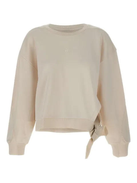 BOSS bow-detail crew-neck sweatshirt
