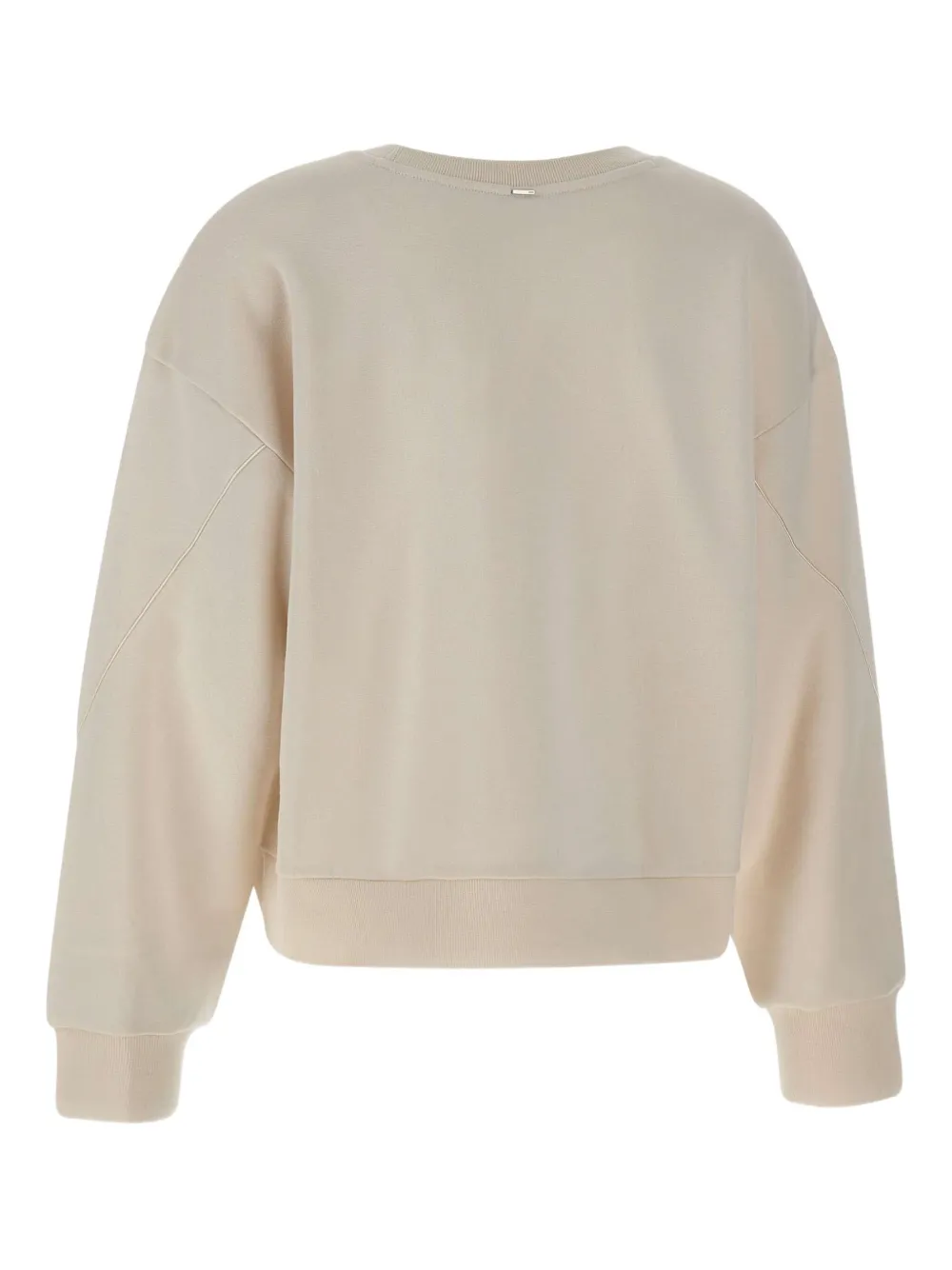 Hugo Boss Bow-detail Crew-neck Sweatshirt In Neutral
