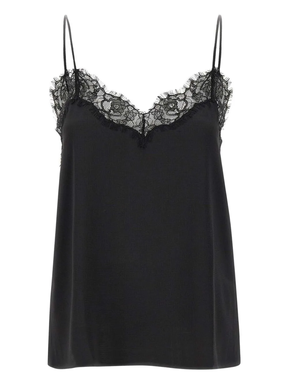 BOSS lace-trimmed top | Black | Image 1
