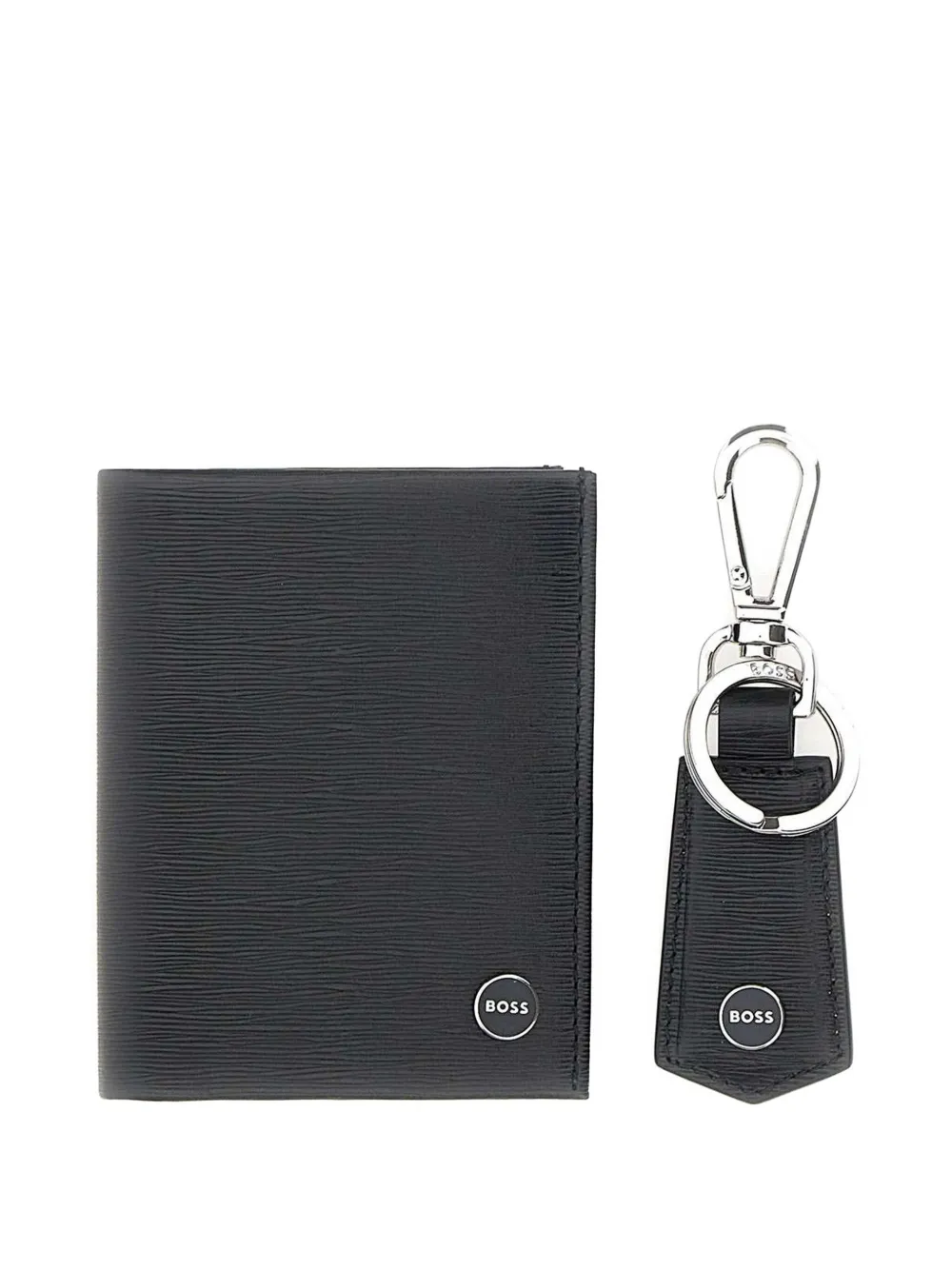 Hugo Boss Logo-plaque Wallet In Gold