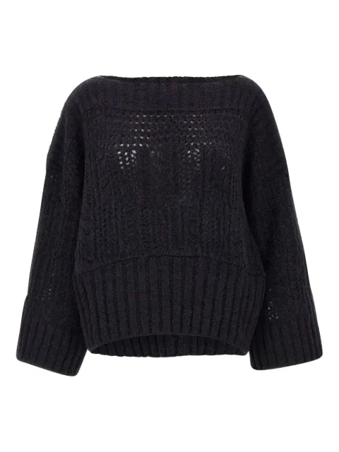 MAURIZIO MYKONOS textured boat-neck sweater
