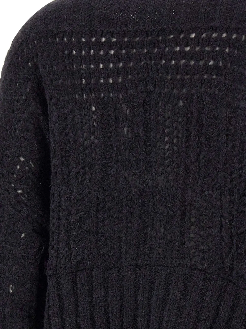 Maurizio Mykonos Textured Boat-neck Sweater In Black