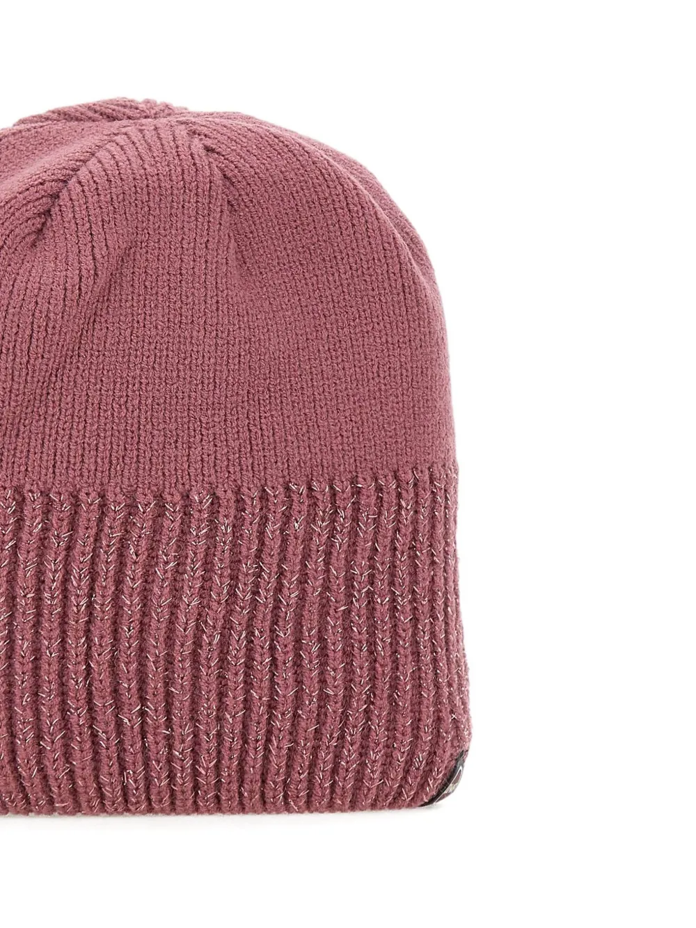 Colmar Metallic-thread Beanie Hat In Pink