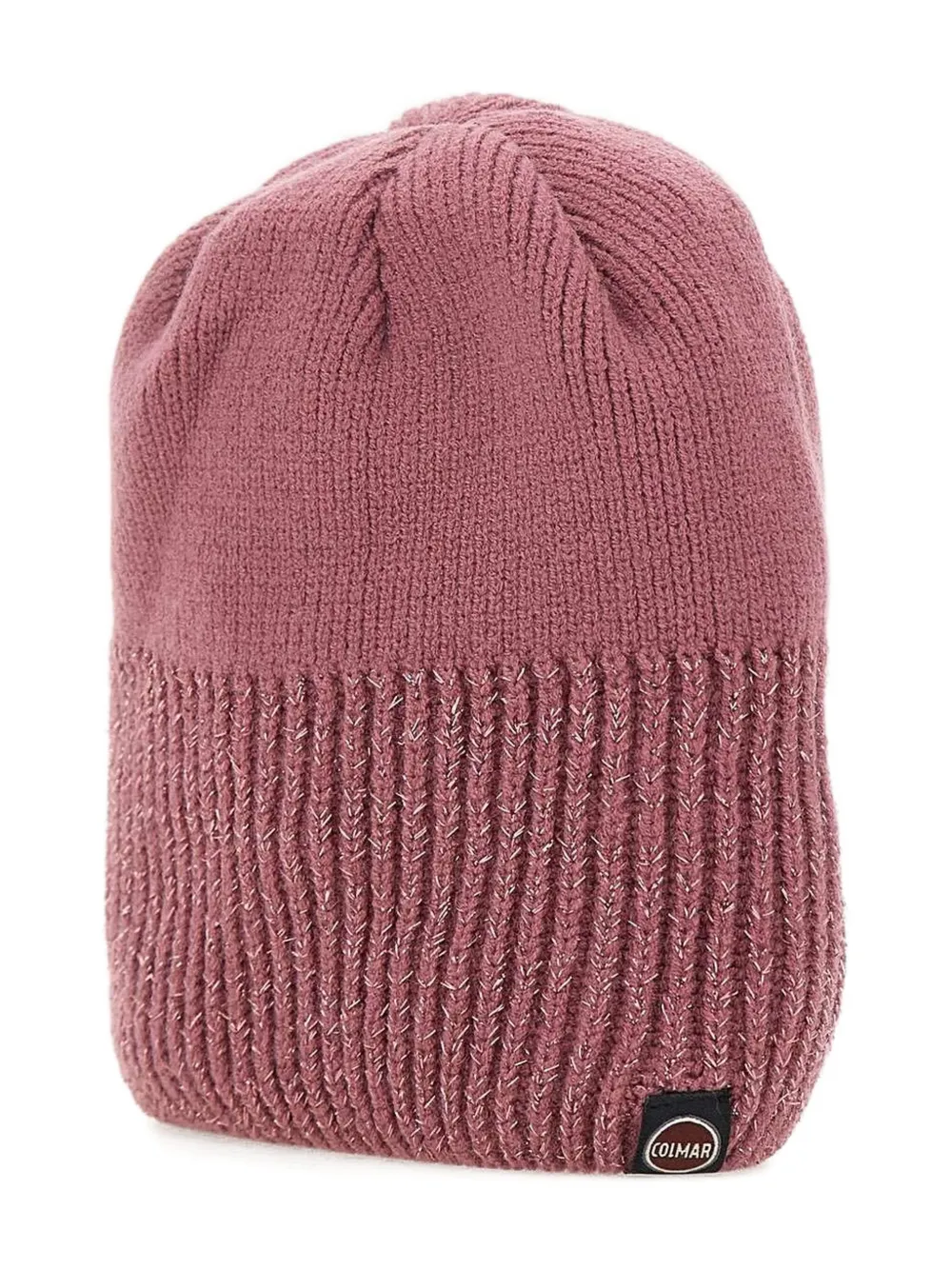 Colmar Metallic-thread Beanie Hat In Pink