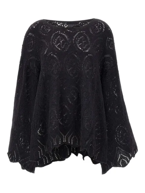 MAURIZIO MYKONOS open-knit wide-sleeve sweater