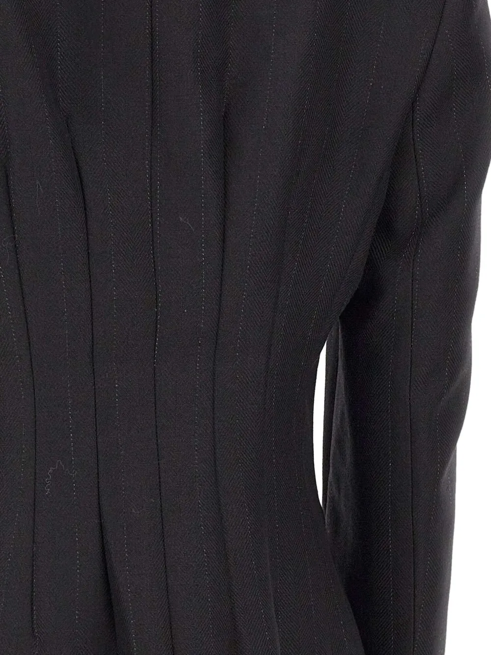 Herskind Pinstripe-pattern Blazer In Black