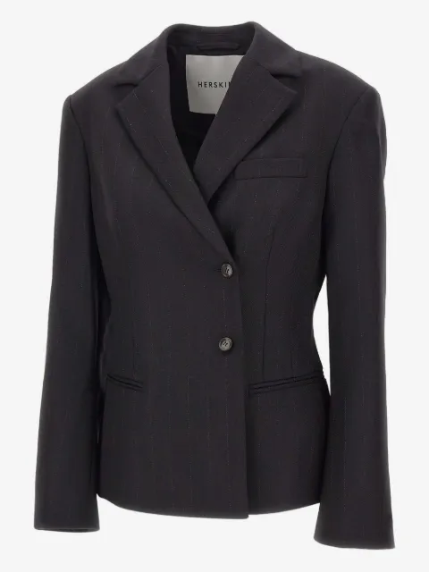 HERSKIND blazer con estampado de rayas diplomáticas