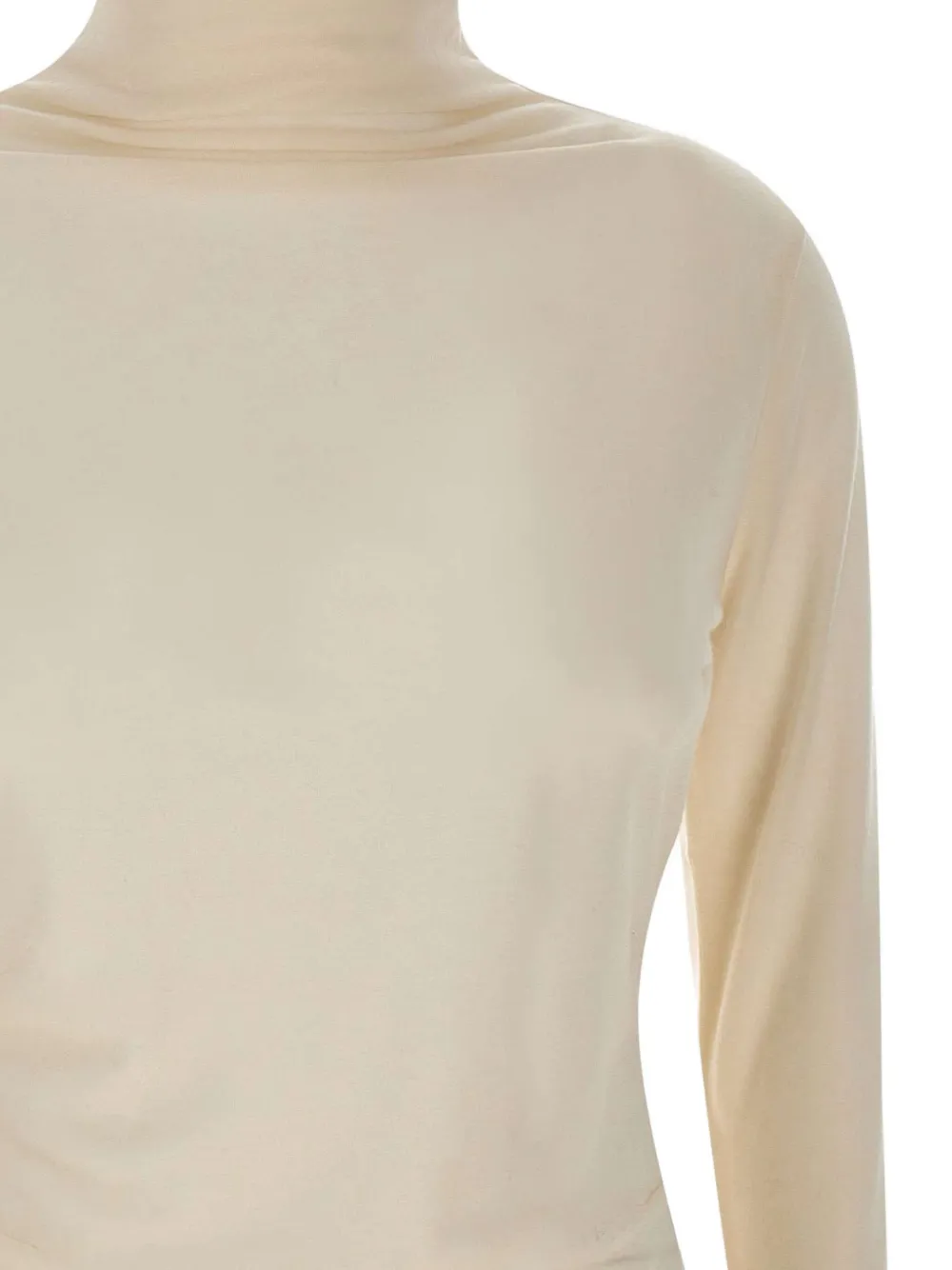 Hugo Boss High-neck Long-sleeve Sweater In Neutral