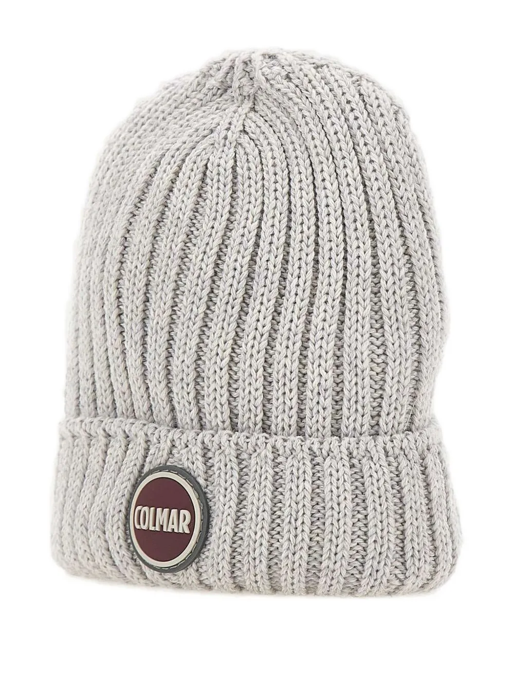 Colmar ribbed logo-patch beanie hat | Grey | Image 1