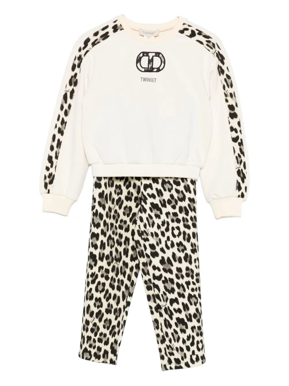 Twinset Leopard-print Tracksuit In White