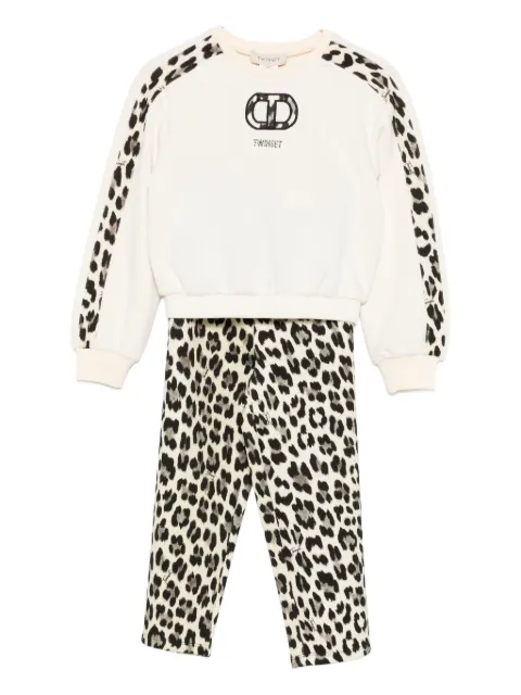 TWINSET Kids leopard-print tracksuit