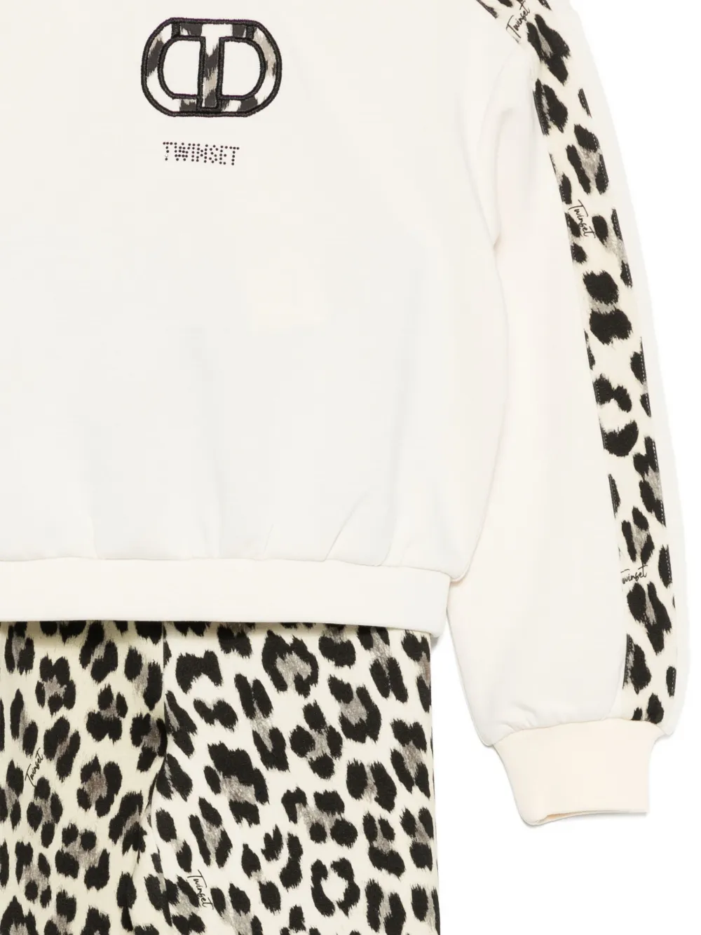 Twinset Leopard-print Tracksuit In White