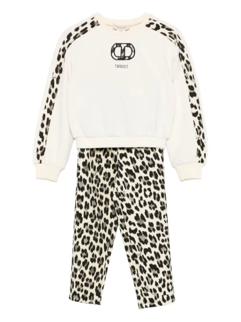 TWINSET Kids leopard-print tracksuit